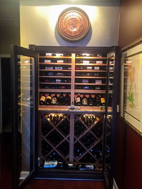 closet wine storage