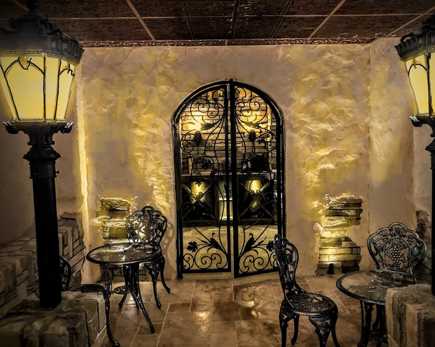 custom wine cellar metal