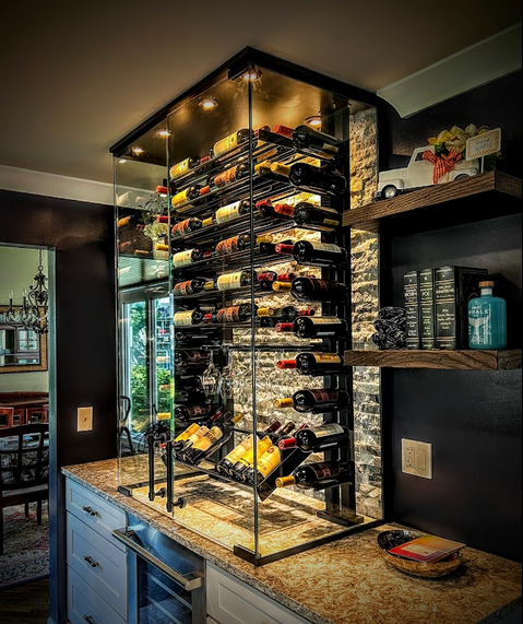 glass wine storage