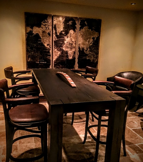 modern wine tasting room