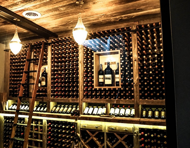 wine storage shelving